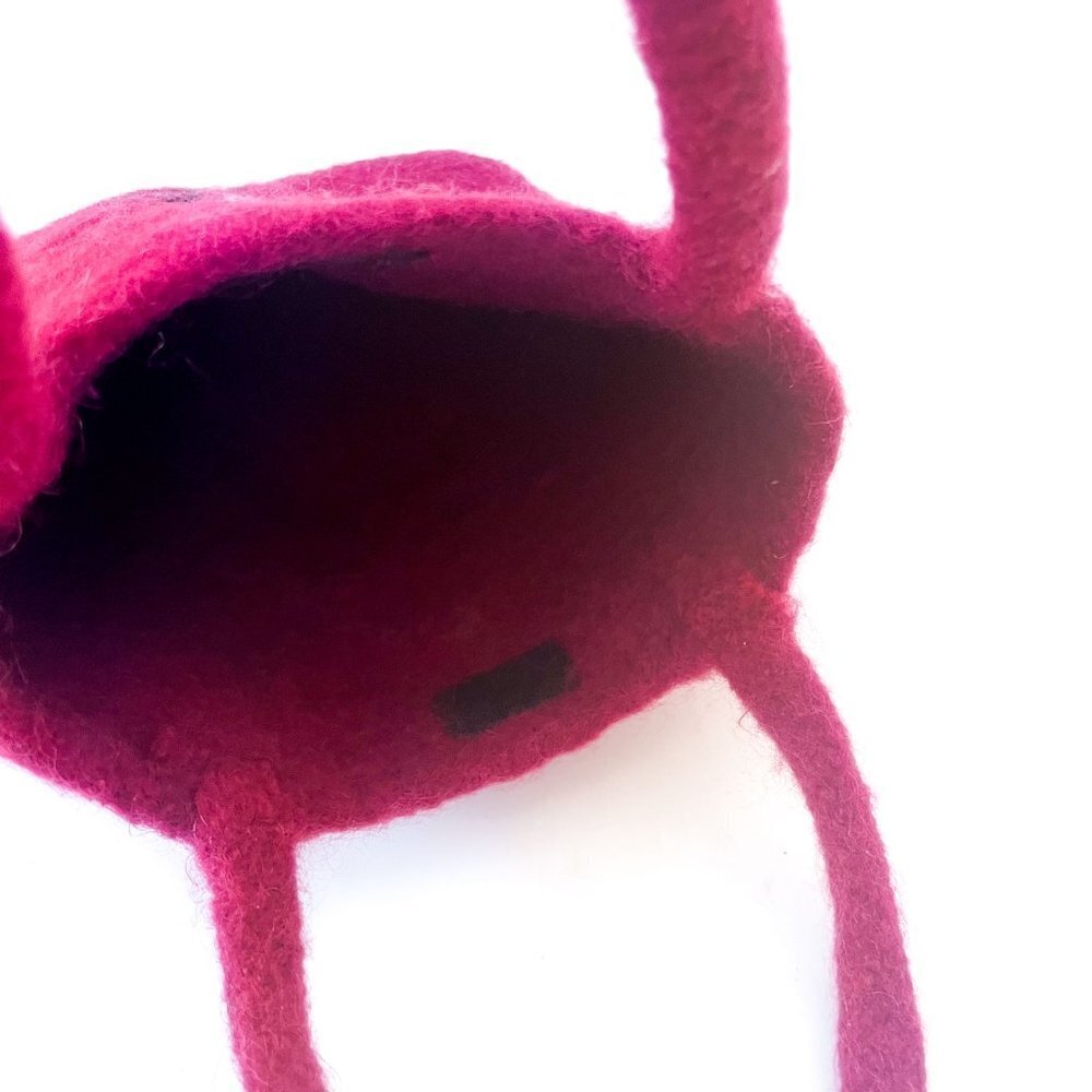 hand made felted wool bag - Picture 4 of 7